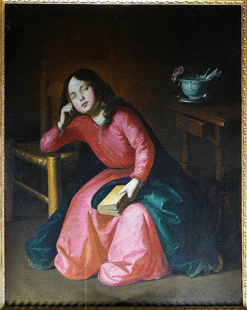 Dziecko, Panna Maria śpiąca - Francisco de Zurbarán