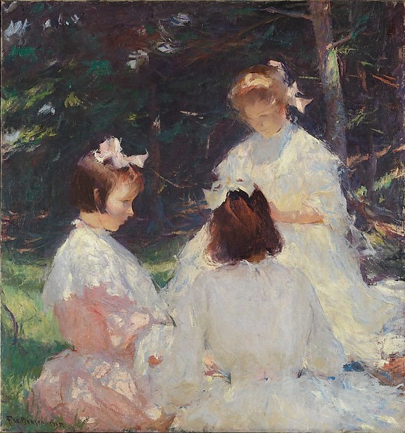 Dzieci w lesie - Frank Weston Benson
