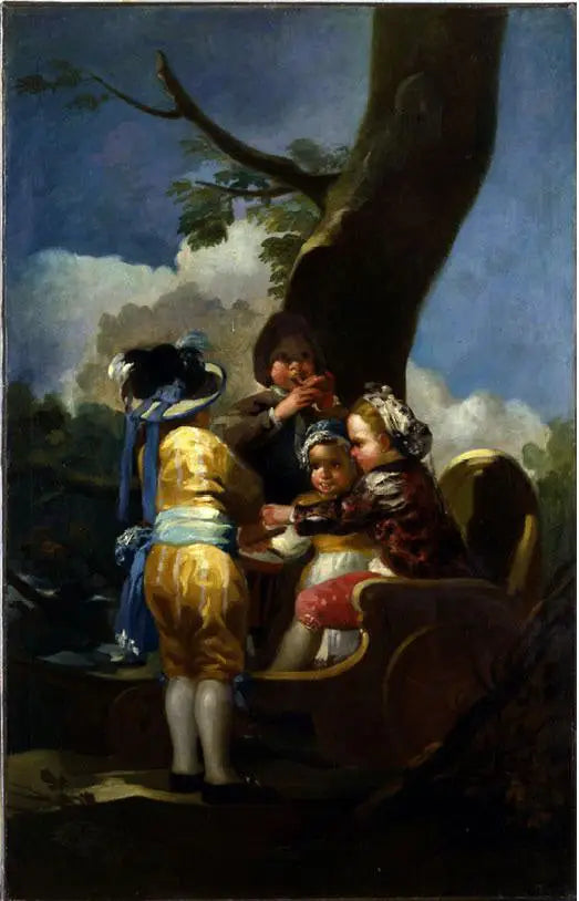 Dzieci w wózku - Francisco de Goya