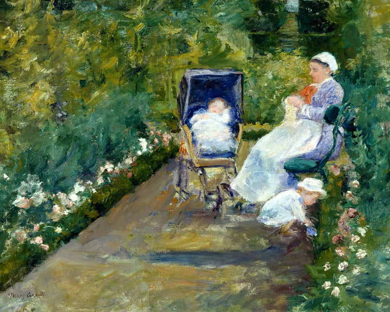 Dzieci w ogrodzie (Niania) - Mary Cassatt