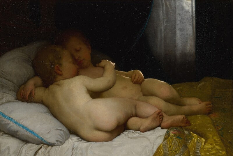 Enfants endormis, seconde réduction (1868) - Bouguereau