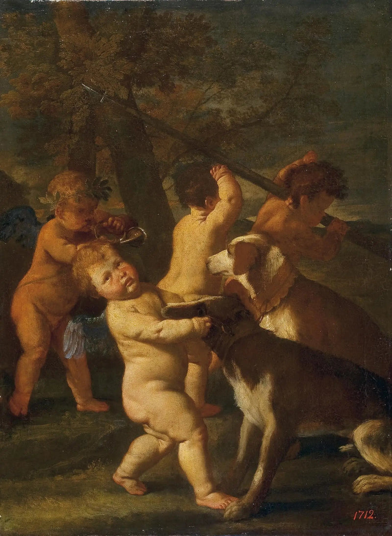 Dzieci i psy - Nicolas Poussin
