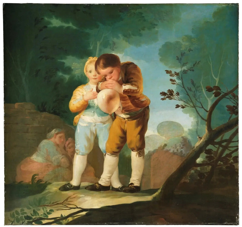 Dzieci nadmuchujące balon - Francisco de Goya