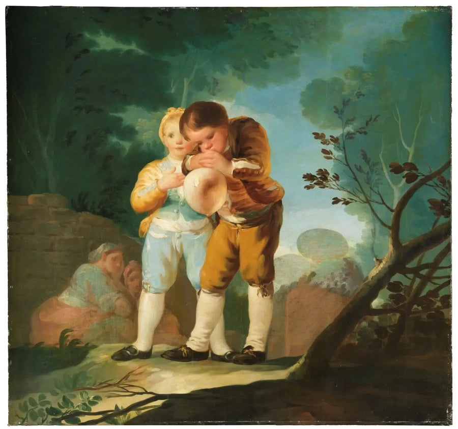 Dzieci nadmuchujące balon - Francisco de Goya