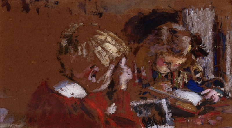Dzieci czytające, Jacques i Annette Roussel - Édouard Vuillard