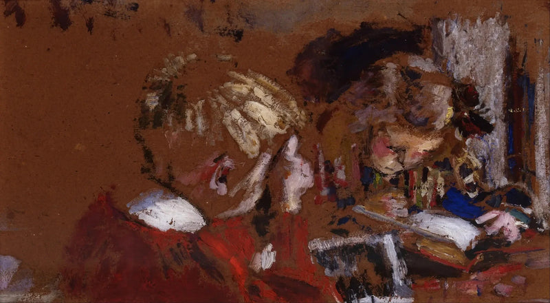 Dzieci czytające, Jacques i Annette Roussel - Édouard Vuillard
