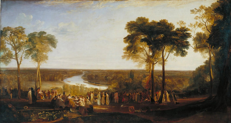 Anglia: Wzgórze Richmond, w Dniu Urodzin Księcia Regent - J. M. W. Turner