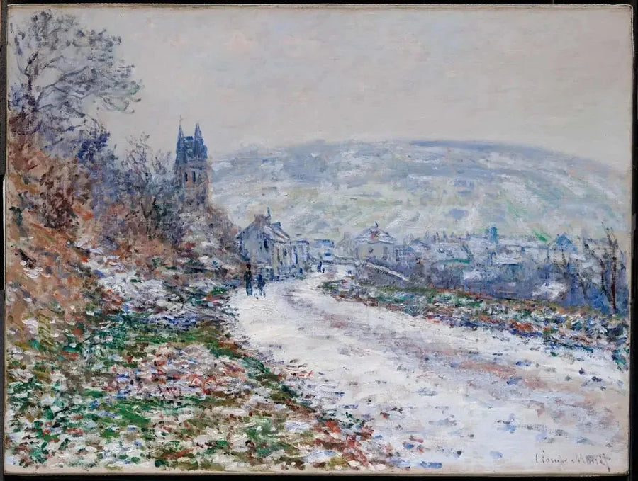Wejście do wioski Vétheuil, zima W509 - Claude Monet