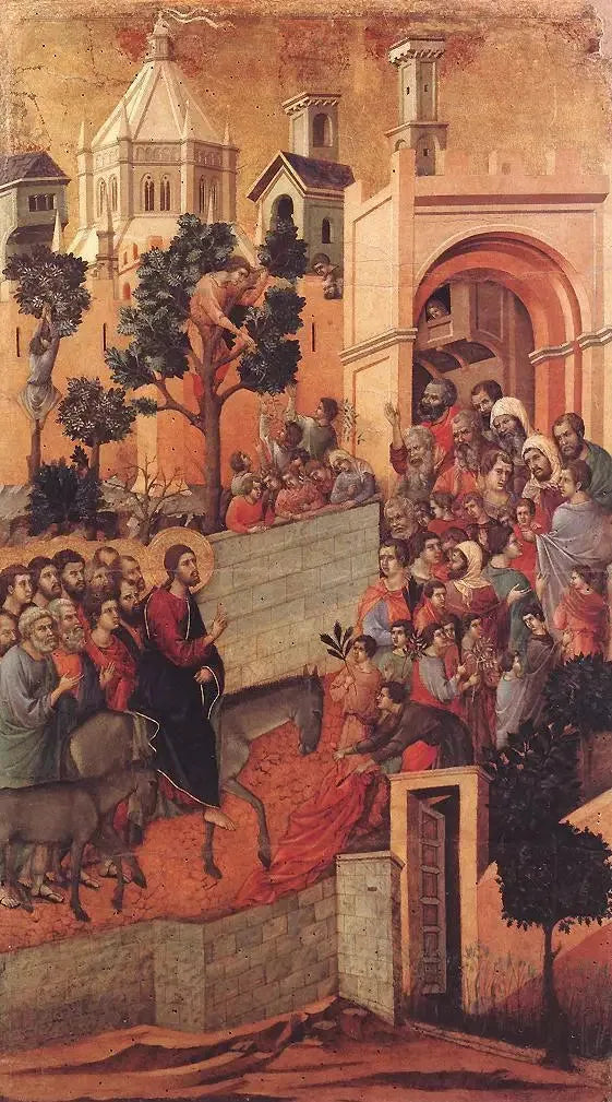 Wejście do Jerozolimy - Duccio di Buoninsegna