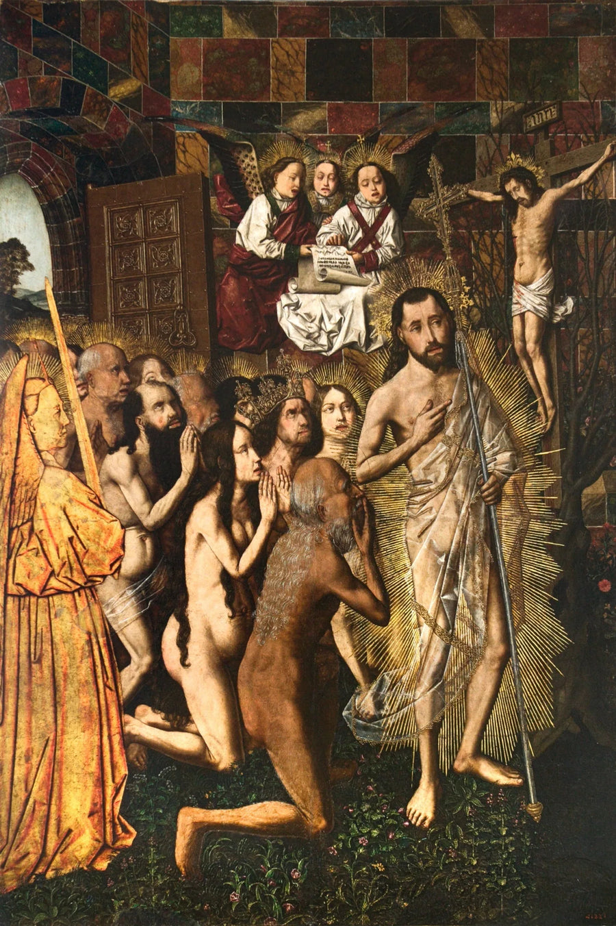 Wejście do Raju i wizja Ukrzyżowanego - Bartolomé Bermejo