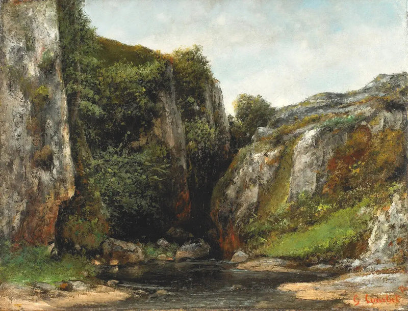 Wejście do Gave - Gustave Courbet