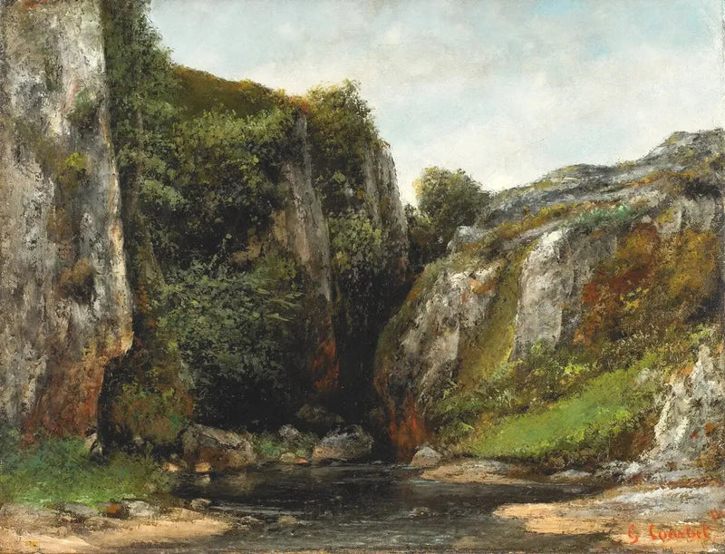 Wejście do Gave - Gustave Courbet
