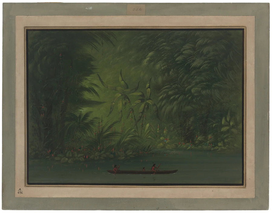 Wejście do laguny, brzeg Amazonki - George Catlin