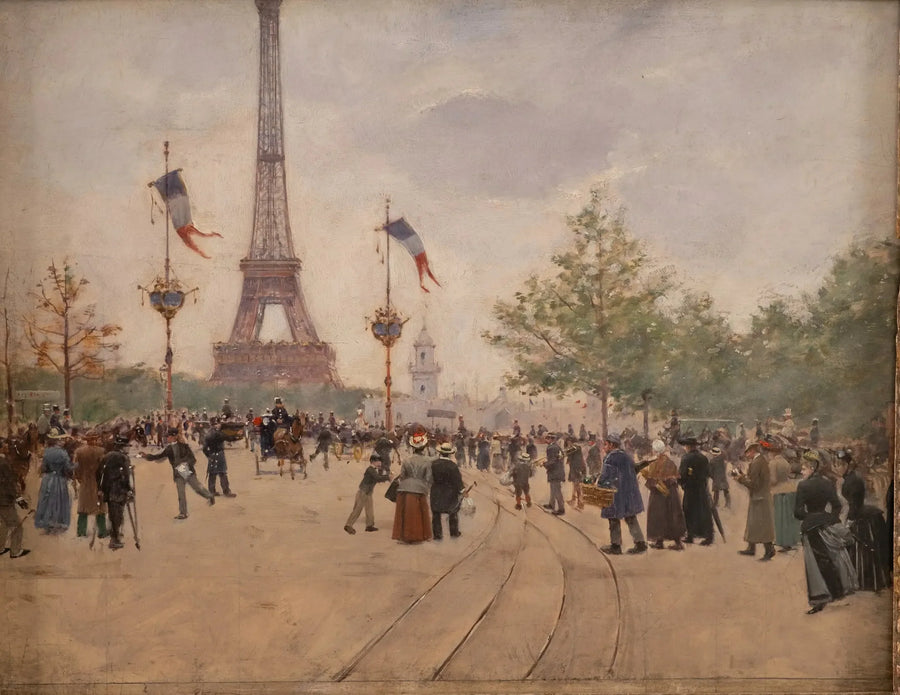 Wejście na Wystawę Światową 1889 - Jean Béraud
