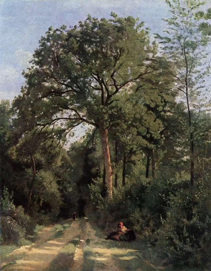 Wejście do lasu w Ville d'Avray - Jean-Baptiste Camille Corot