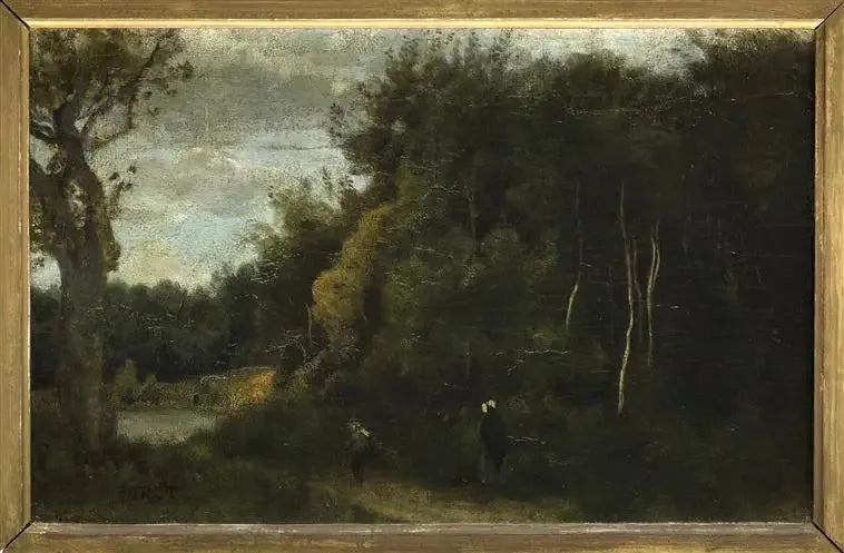 Wejście do lasu w Ville-d'Avray - Jean-Baptiste Camille Corot