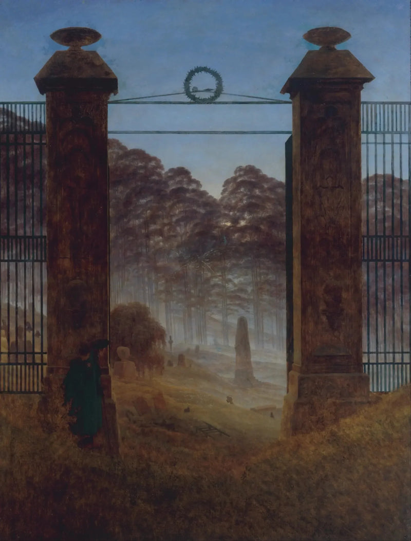 Wejście na cmentarz - Caspar David Friedrich