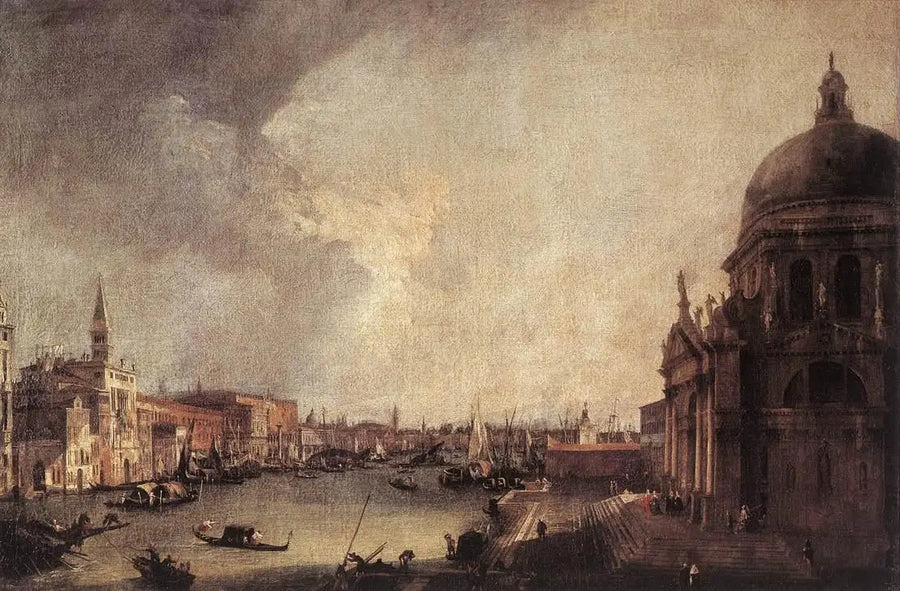 Wejście do Wielkiego Kanału, na wschód - Canaletto