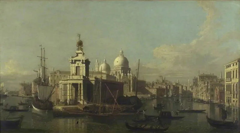 Wejście do Wielkiego Kanału, widok na zachód - Canaletto