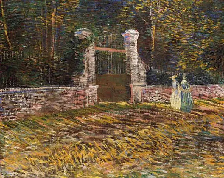 Wejście do parku Voyer d'Argenson w Asnières - Vincent van Gogh
