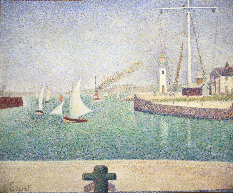 Wejście do portu w Honfleur - Georges Seurat