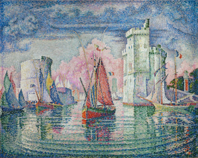 Wejście do portu w La Rochelle - Paul Signac