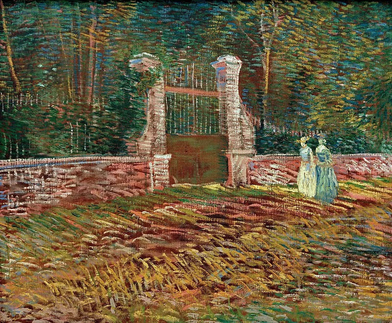Wejście do parku Voyer d'Argenson w Asnières - Vincent van Gogh