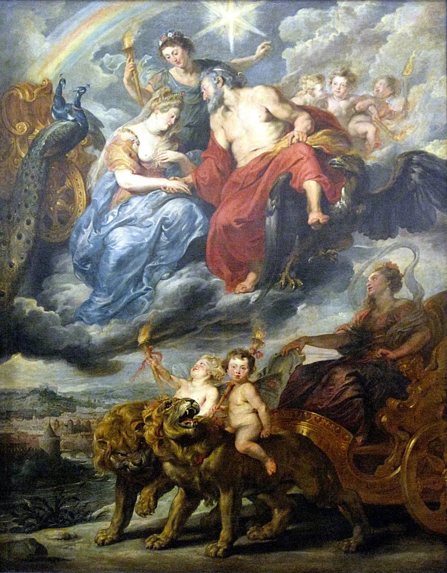 Rozmowa króla i Marii Medycejskiej w Lyonie 9 listopada 1600 roku - Peter Paul Rubens