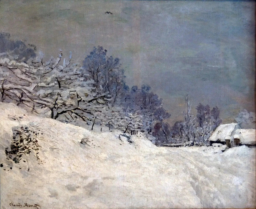 Okolice Honfleur, śnieg W79 - Claude Monet