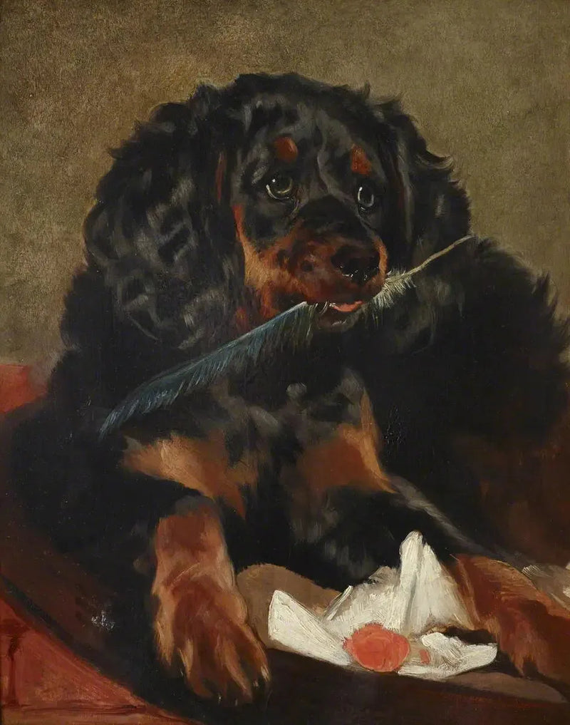 Spaniel królowej Wiktorii „Tilco” (zmarły w 1850 roku) - Edwin Henry Landseer