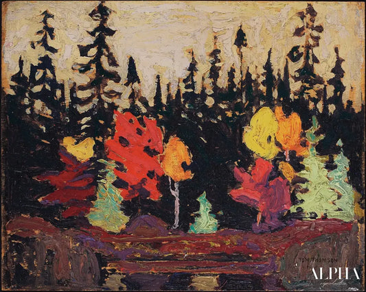 Épicéa noir et érable - Tom Thomson - Reproductions de tableaux et peintures haut de gamme