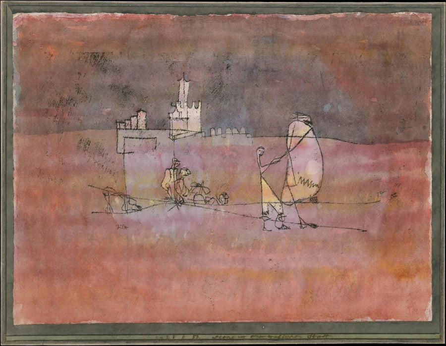 Epizod przed arabskim miastem - Paul Klee