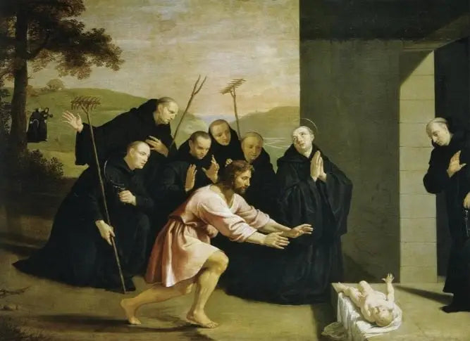 Episody z życia świętego Benedykta: Wskrzeszone dziecko - Philippe de Champaigne