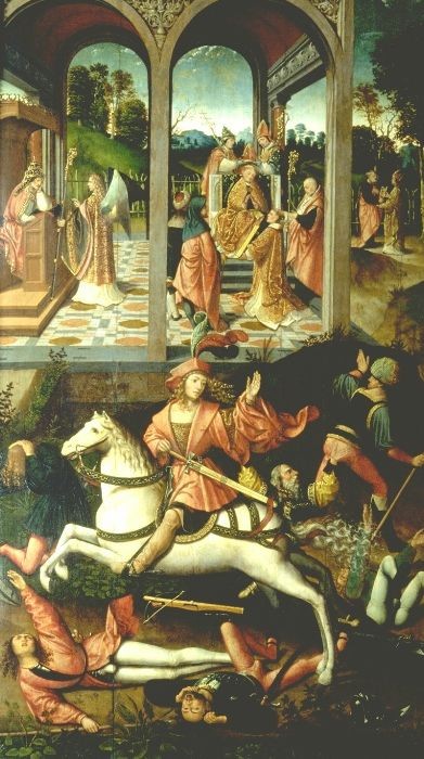 Episody z życia świętego Huberta z Litwy - Jacob Cornelisz van Oostsanen