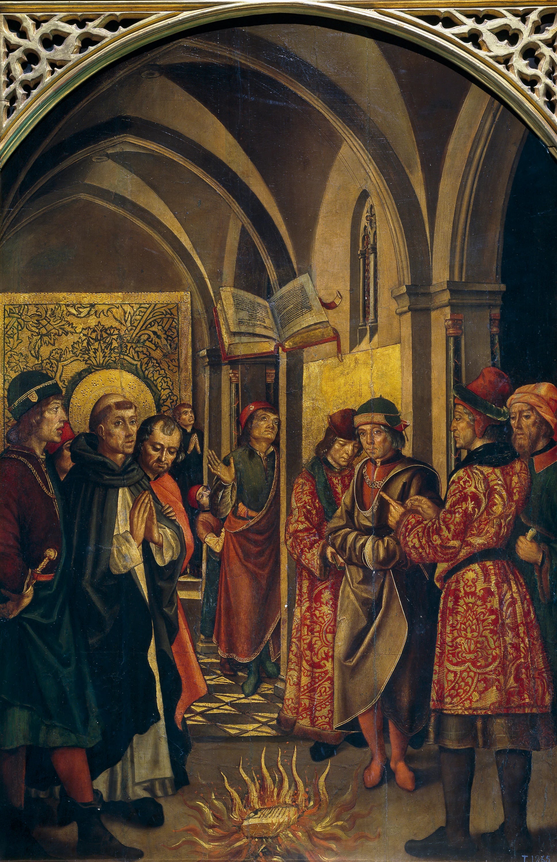 L'épreuve du feu (Saint Dominique et les Albigeois) - Pedro Berruguete