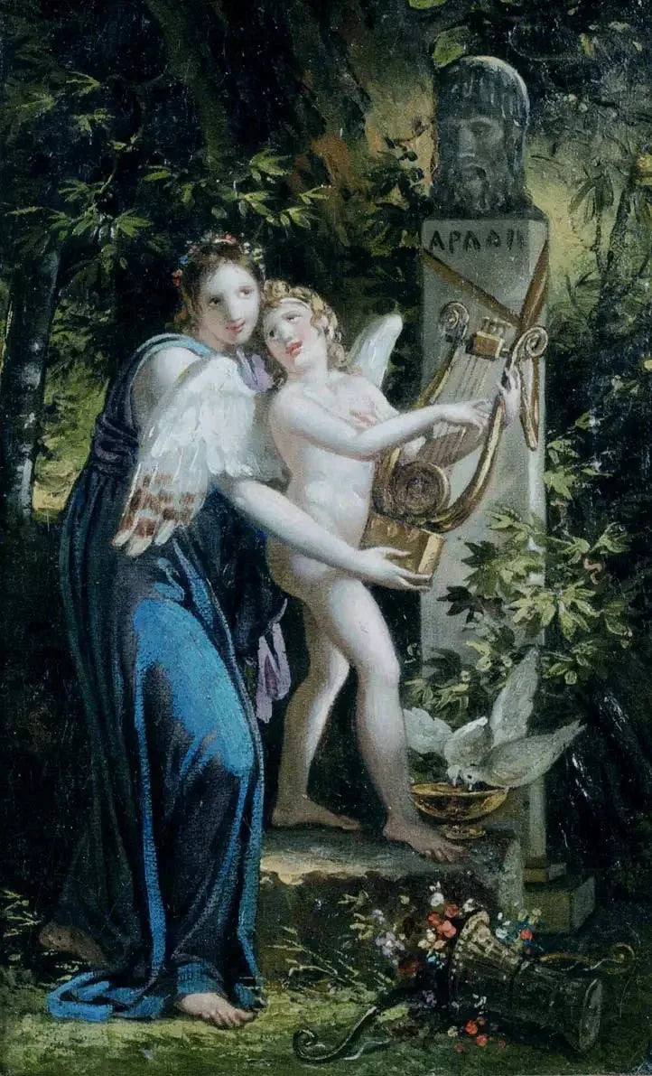 Érato i Miłość - Charles Meynier