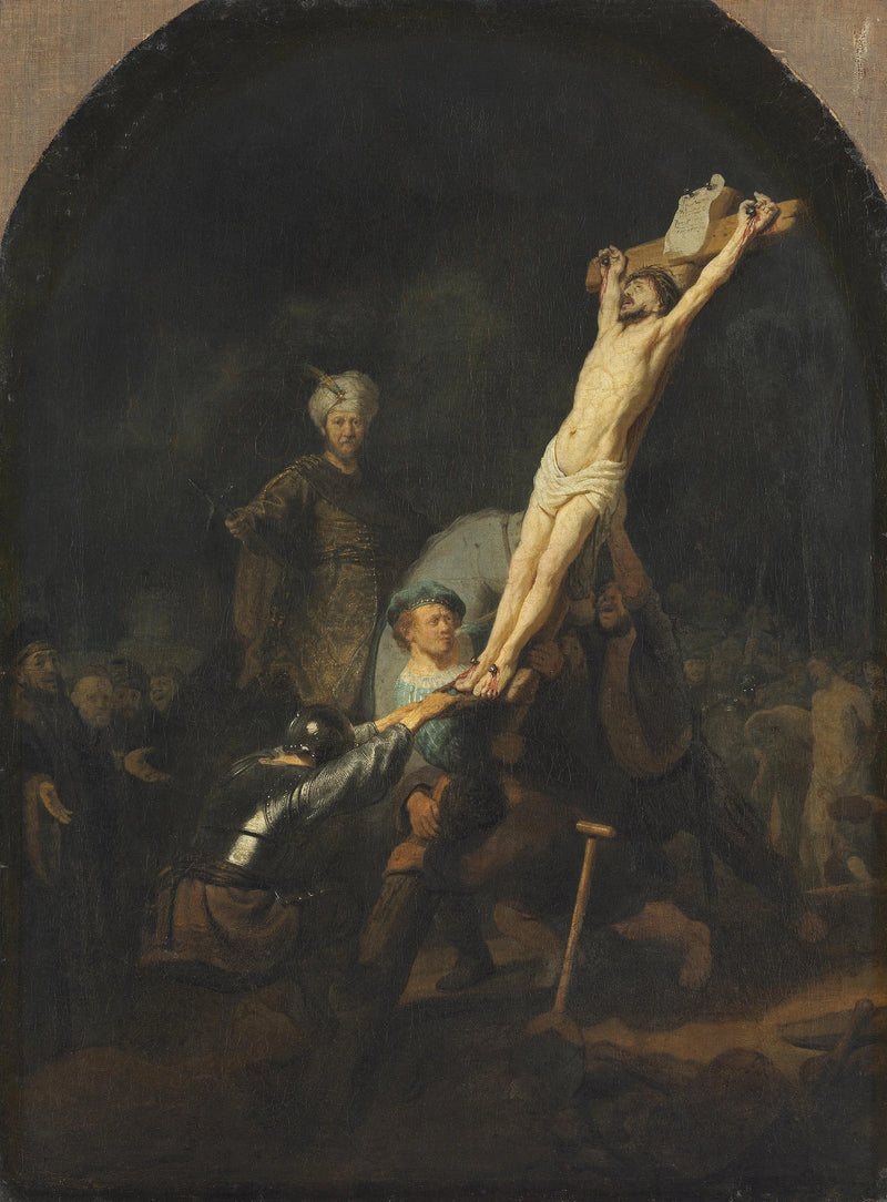 Wzniesienie krzyża - Rembrandt