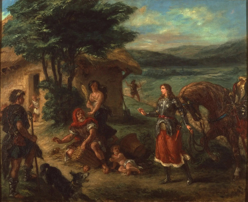 Reproduction du tableau « Erminia et les Bergers - Eugène Delacroix » par Alpha Reproduction en peinture à l’huile