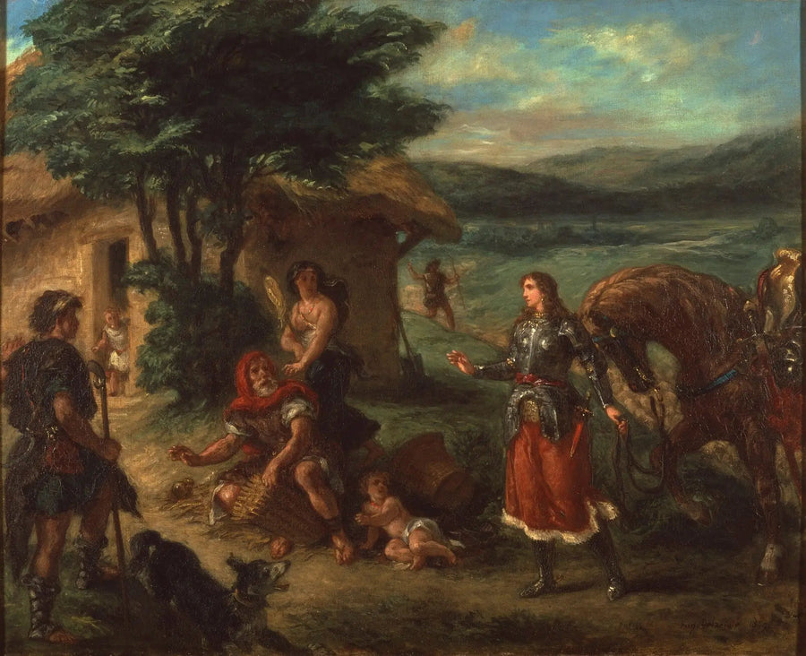 Erminia i pasterze - Eugène Delacroix