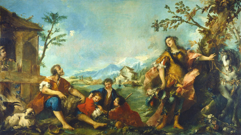 Erminia i pasterze - Francesco Guardi