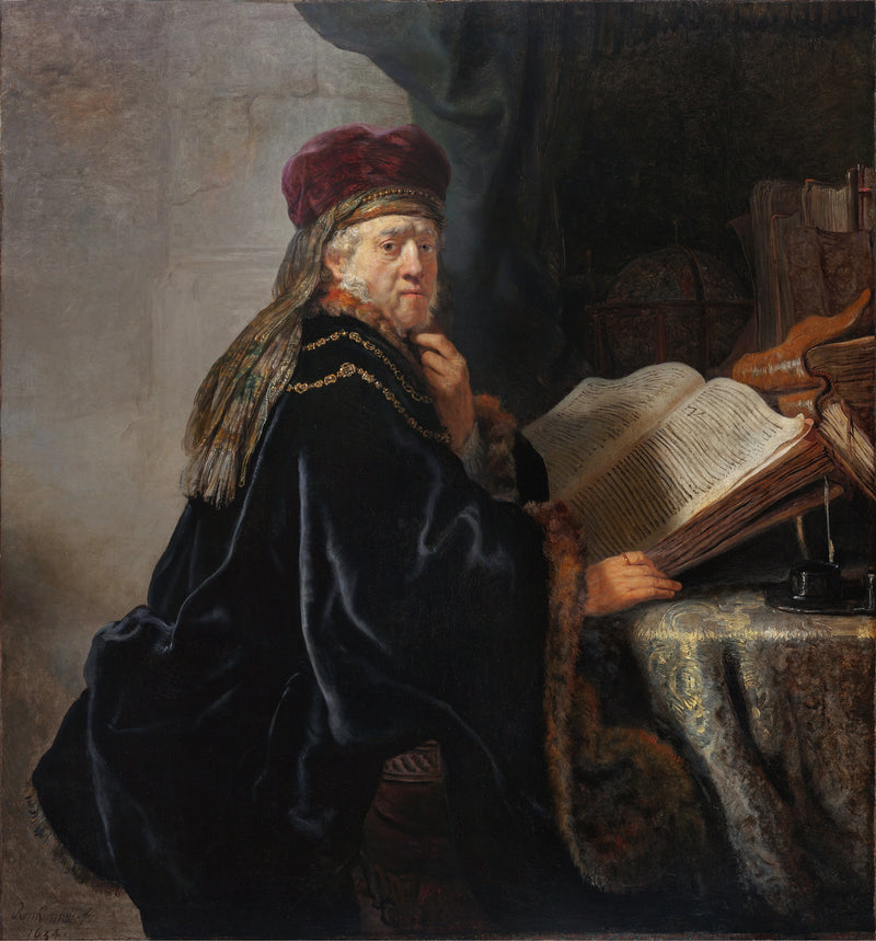Uczony w swoim biurze - Rembrandt