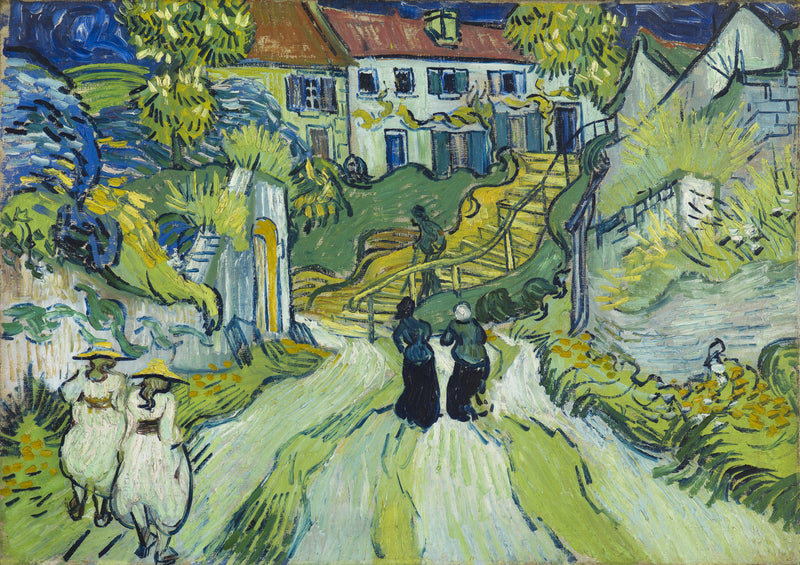 Schody w Auvers - Vincent van Gogh