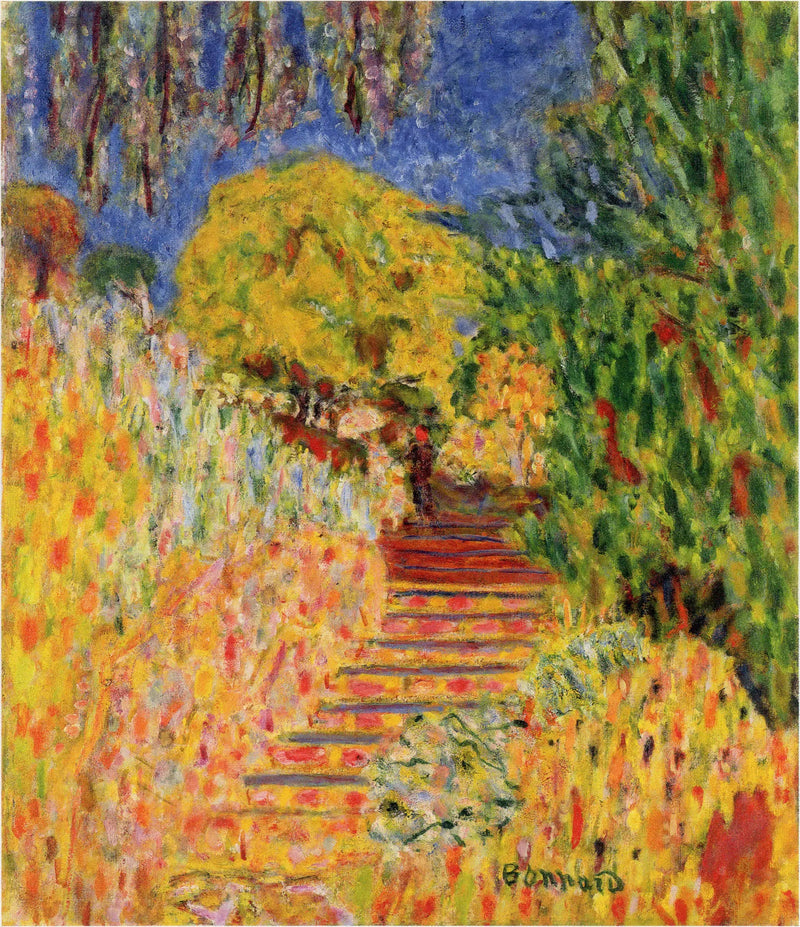 Schody z Mimosa - Pierre Bonnard