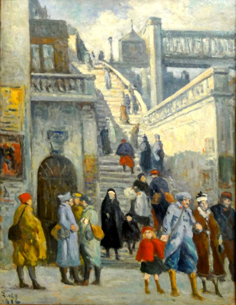 Schody z ulicy Alsace - Maximilien Luce