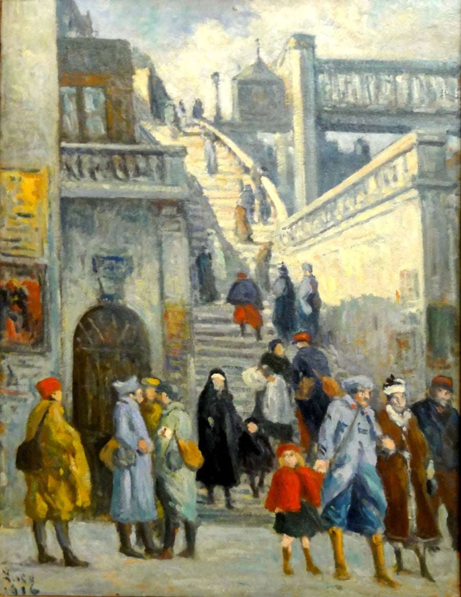 Schody z ulicy Alsace - Maximilien Luce
