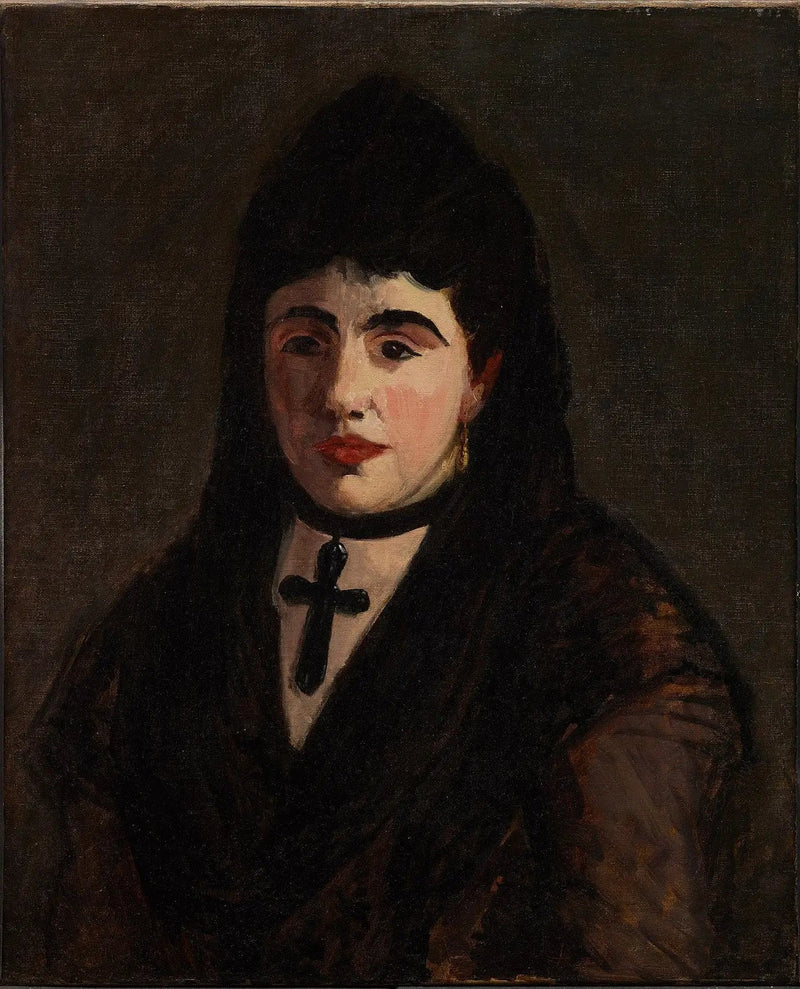 Hiszpanka przy Czarnej Krzyżu - Édouard Manet