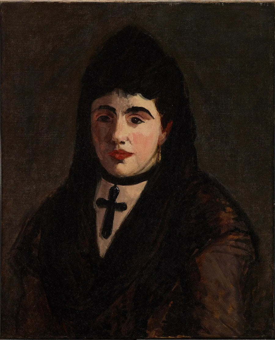 Hiszpanka przy Czarnej Krzyżu - Édouard Manet