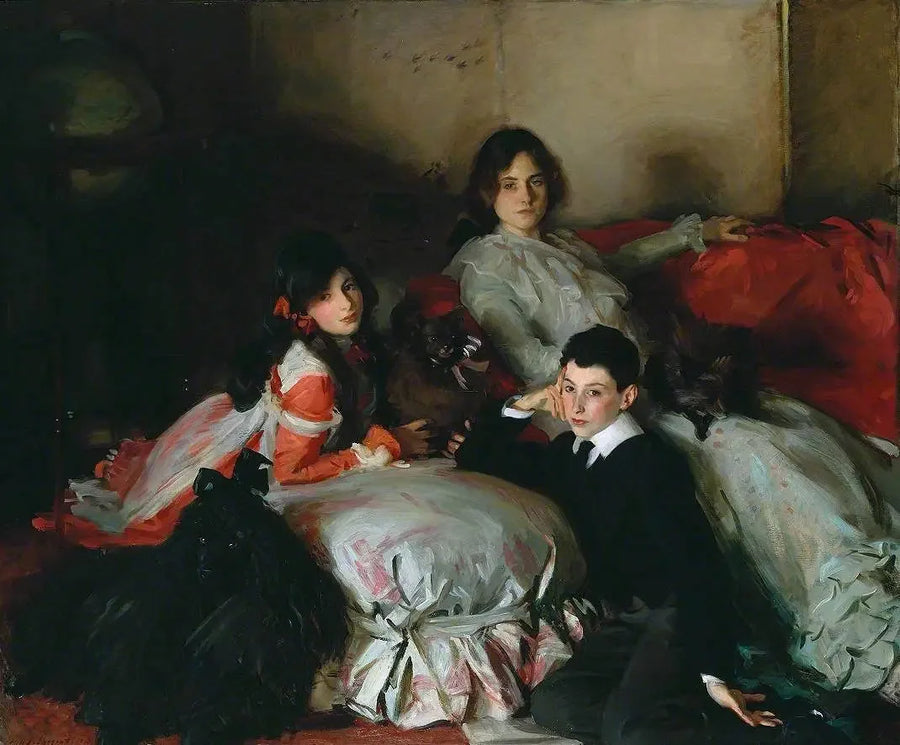 Essie, Ruby i Ferdinand, dzieci Ashera Wertheimera - John Singer Sargent