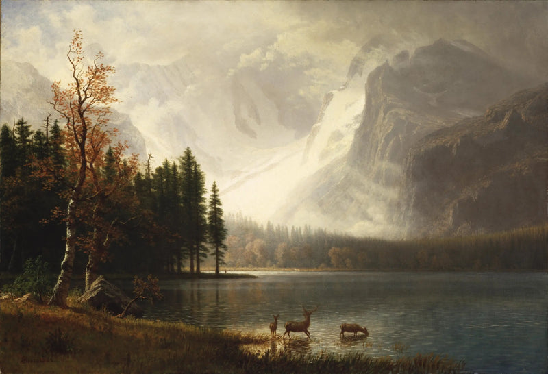 Estes Park, Kolorado, jezioro Whyte - Albert Bierstadt