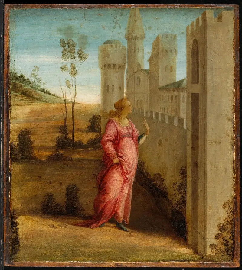Estera u drzwi pałacu - Filippino Lippi